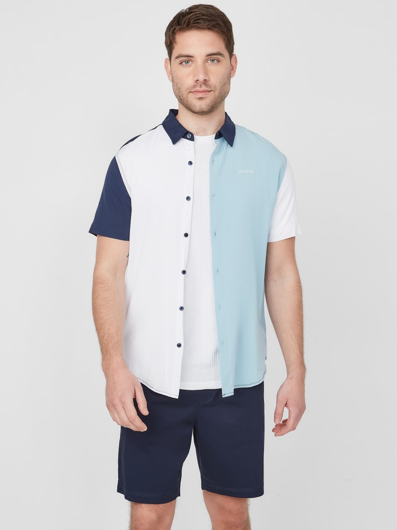 Guess color block shirt Sale