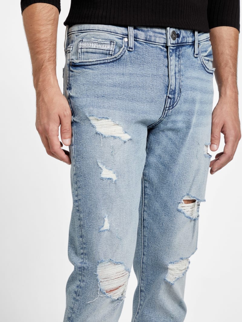 Eco Nico Destroyed Skinny Jeans | GUESS Factory