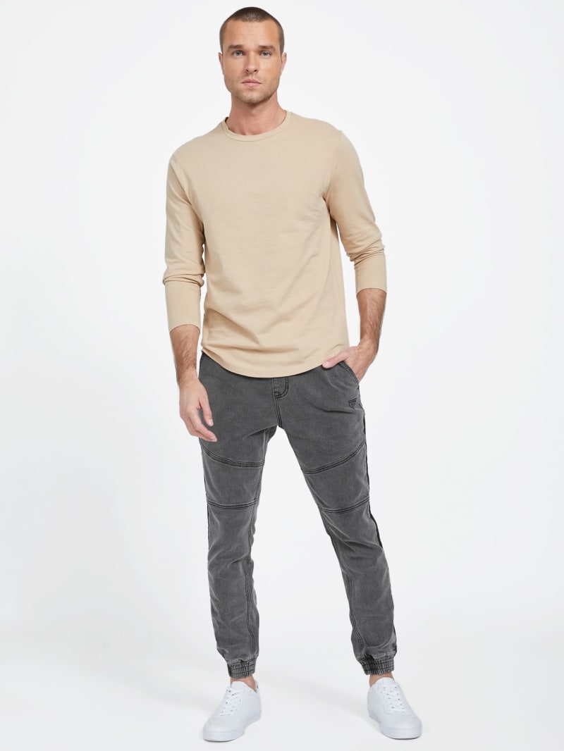 デニム・ジーパン NOT4NERD Sweat Jogger Pants Black PT030BK Sandro Black Denim Joggers | GUESS Factory