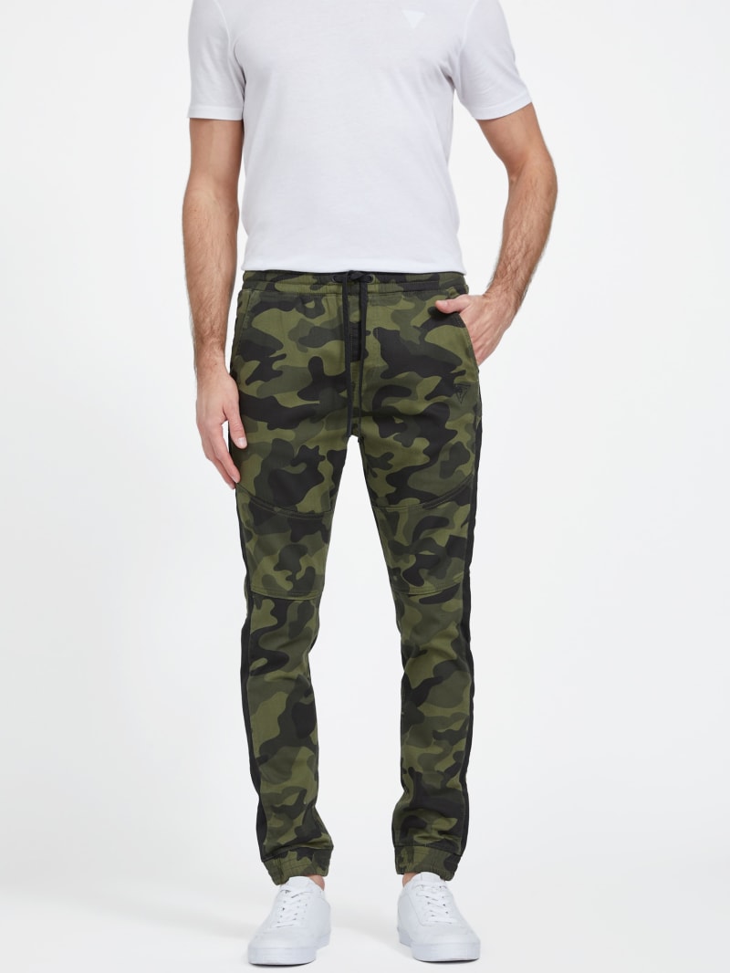 Camo denim joggers sales