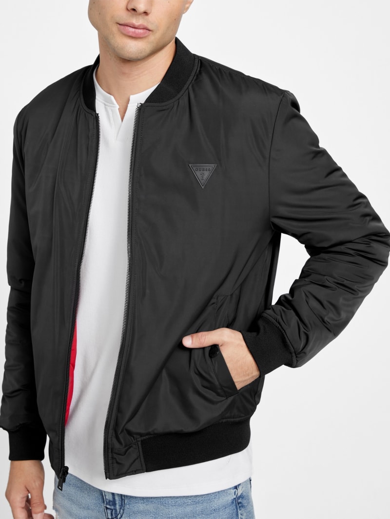 Giovano Reversible Nylon Flight Jacket GUESS Factory Ca