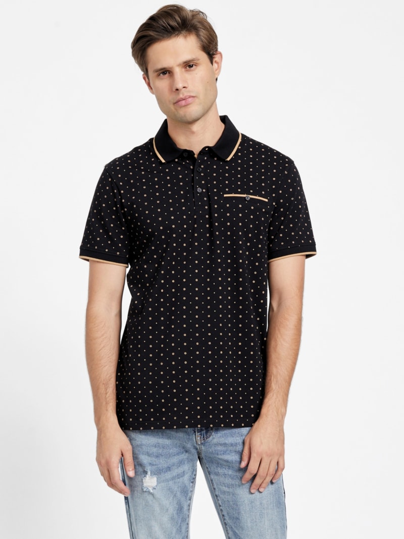 Ria Geometric Polo | GUESS Factory