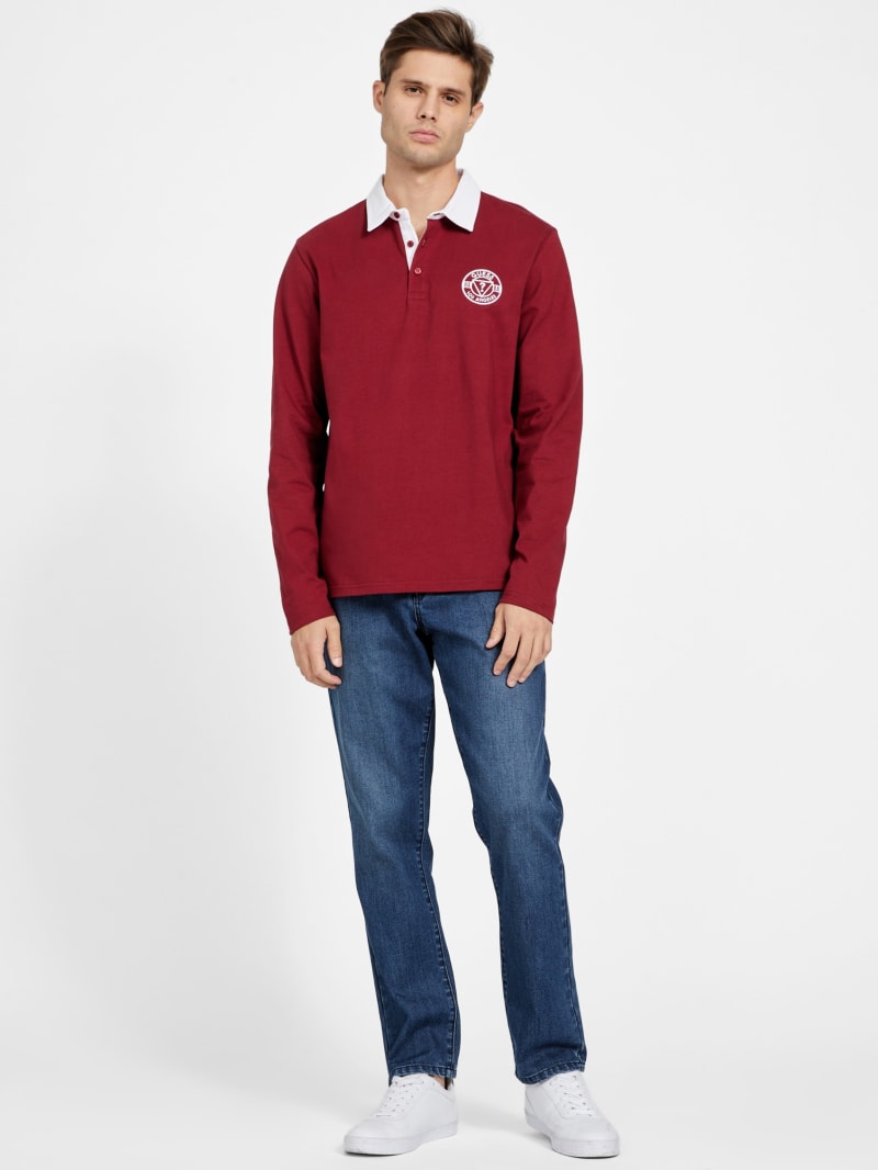 Guess long hot sale sleeve polo
