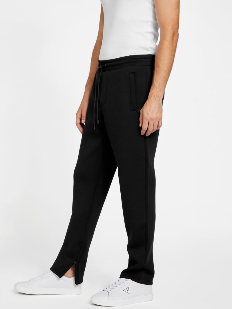 Black Allie Active Scuba Logo Tape Jogger Pants - XS