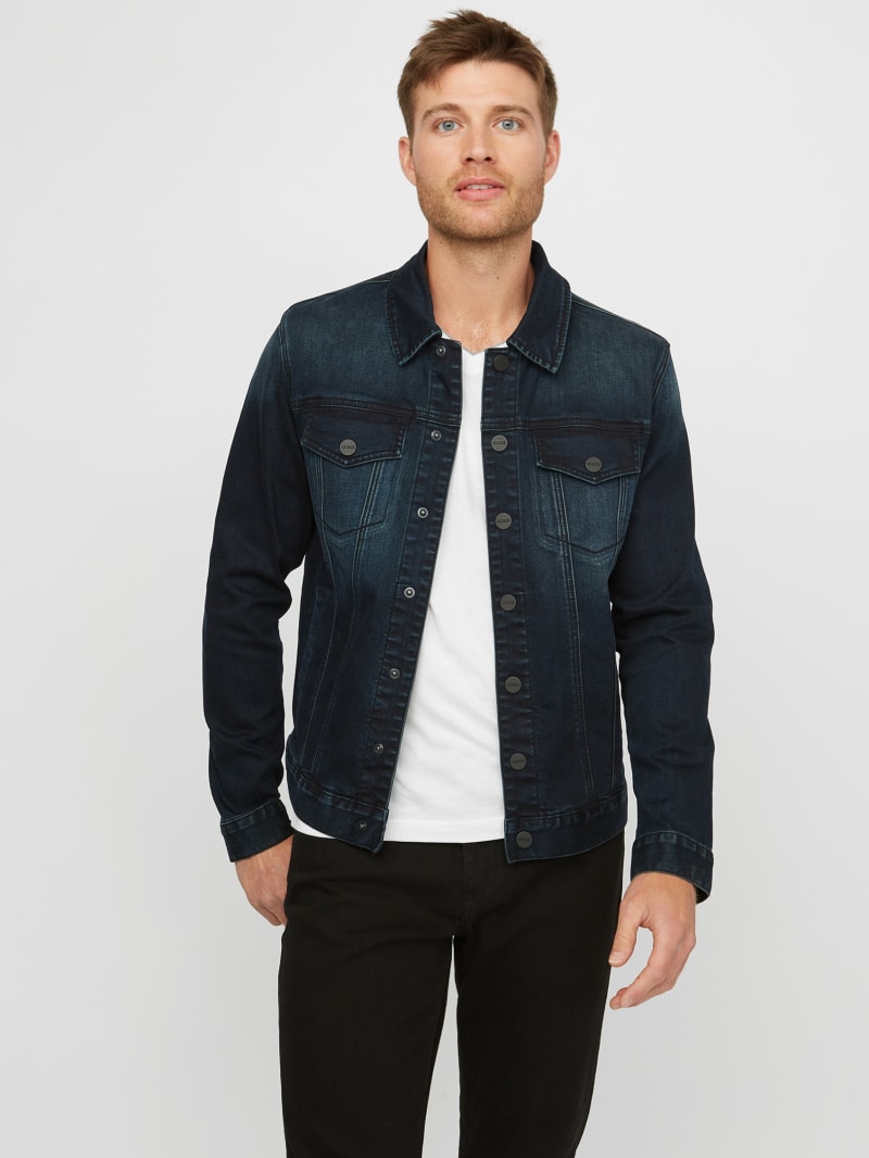 Vertix Hooded Denim Jacket | GUESS Factory