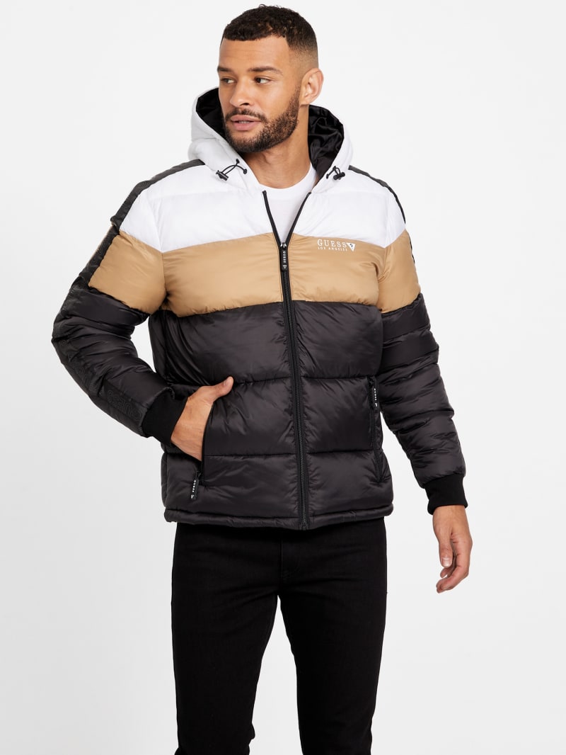 Tober Hooded Puffer Jacket | GUESS Factory