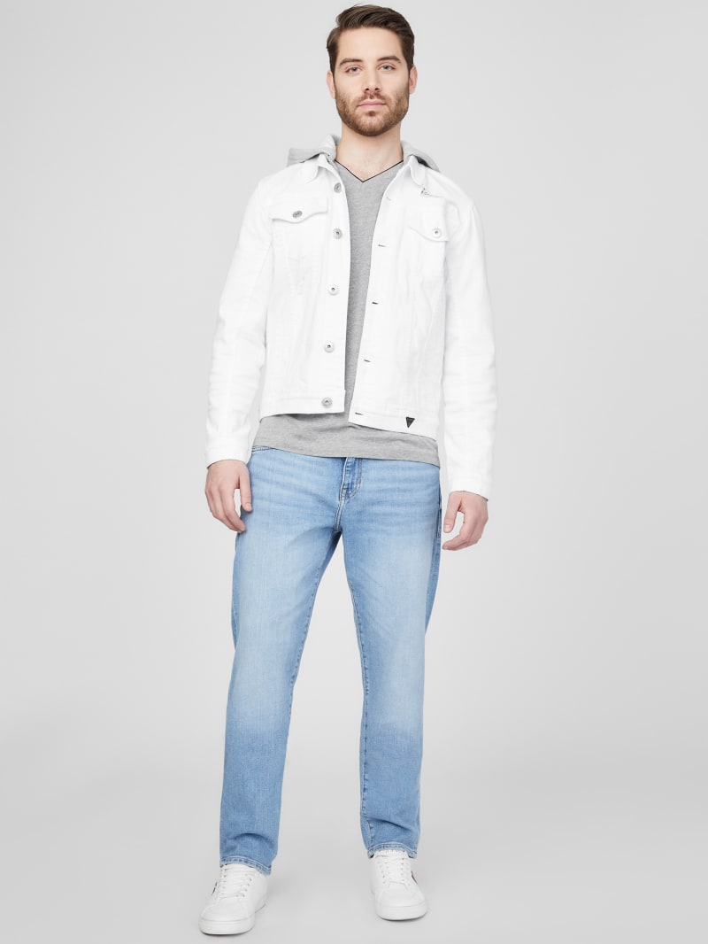 Guess white denim jacket shop