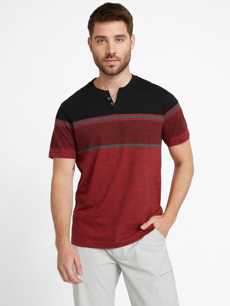 Chucky Striped Slit Tee GUESS Factory Ca