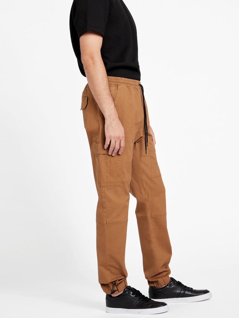 Lee Twill Cargo Joggers | GUESS Factory Lee Twill Cargo Joggers | GUESS Factory