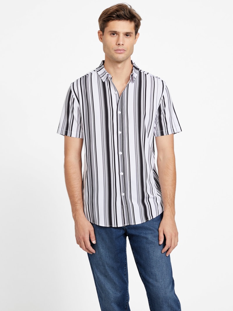 Guess kincaid striped tee shop