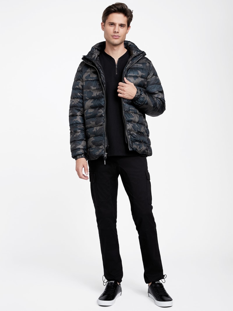 Harrison Camo Puffer Jacket | GUESS Factory