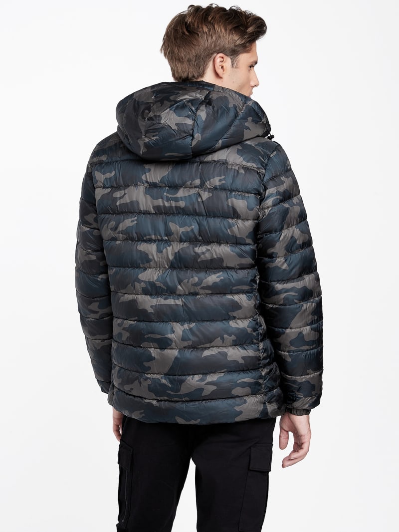 Harrison Camo Puffer Jacket | GUESS Factory