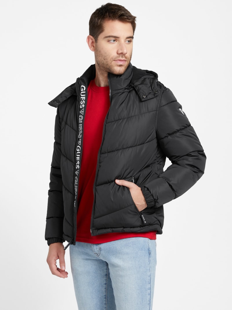 Chano Quilted Puffer Jacket | GUESS Factory Ca
