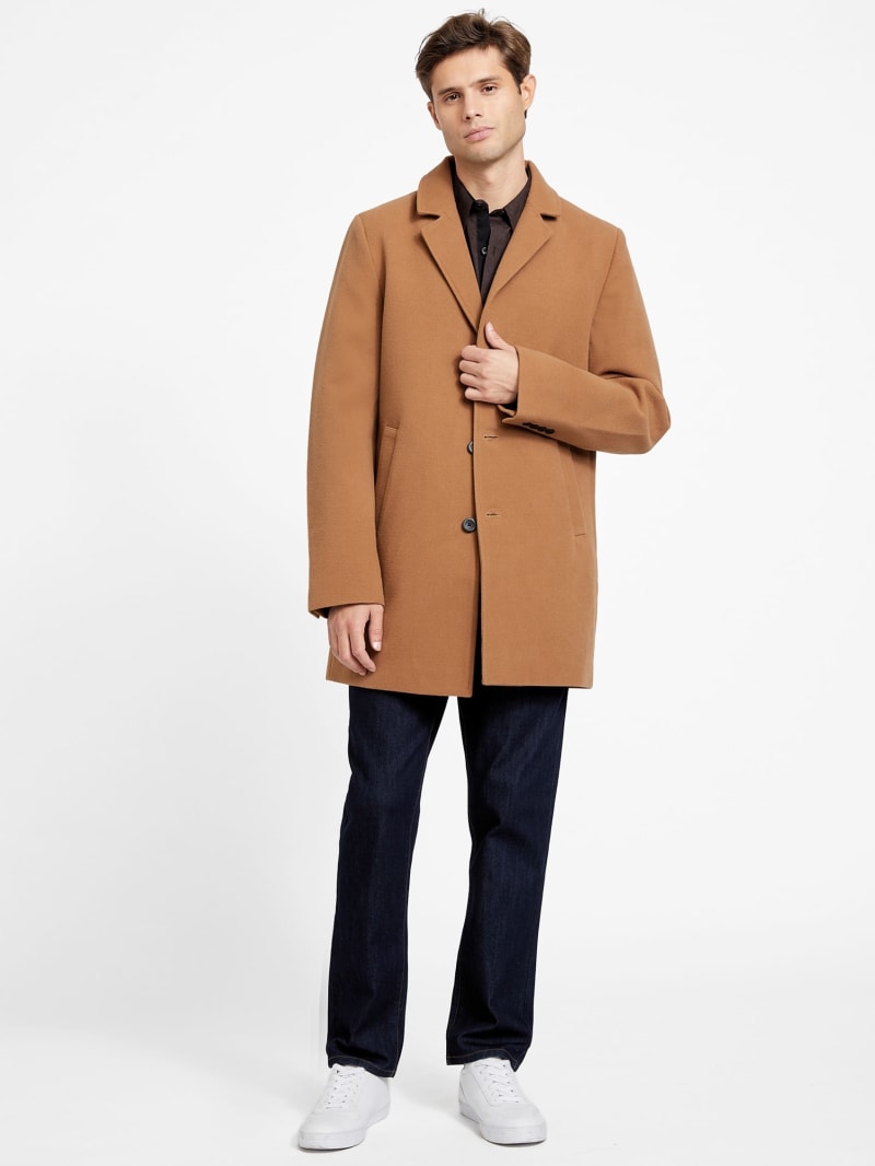 Guess camel coat clearance