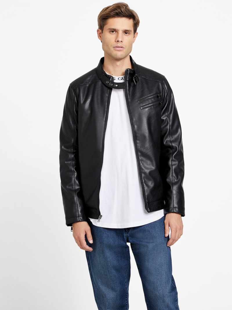 Waylen Faux-Leather Jacket | GUESS Factory Ca
