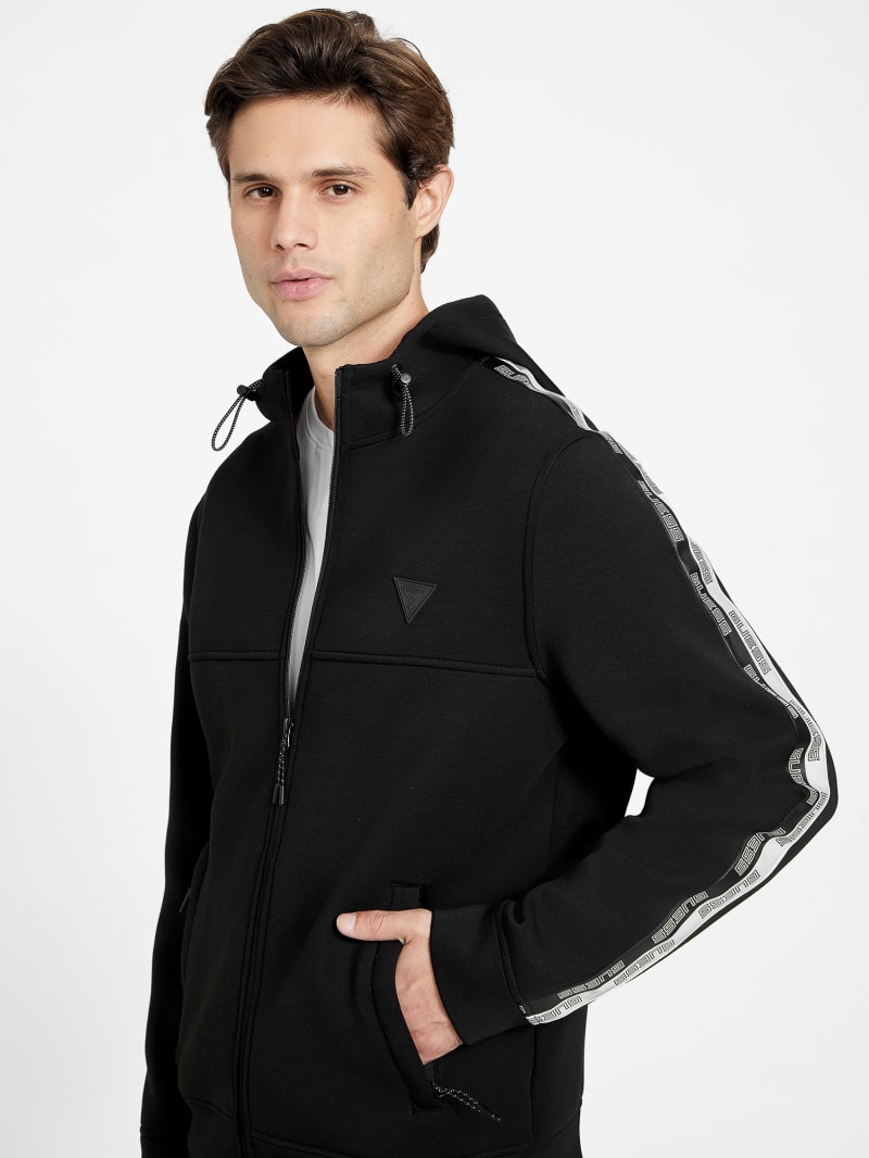 PLT Black Scuba Zip Up Sports Jacket