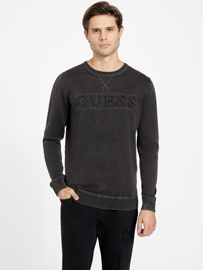 Elvis Embossed Logo Sweater | GUESS Factory