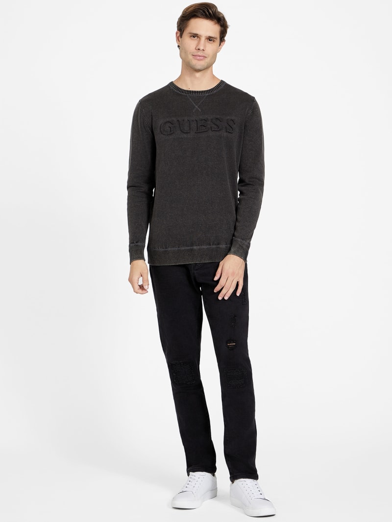 Guess embossed logo 2025 sweatshirt