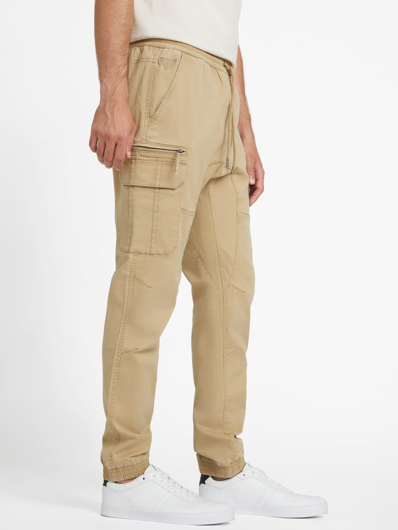 Cargo Tom Men's Jogger Pants in Dark Beige - BM22930