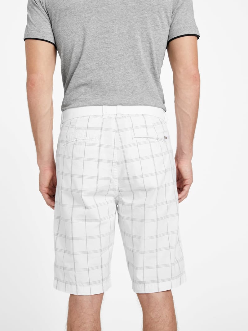 Abel Plaid Shorts | GUESS Factory