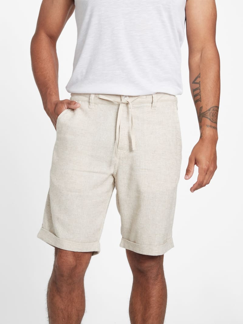 Guess linen shorts shop