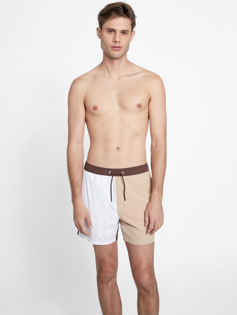 Guess color sales block shorts