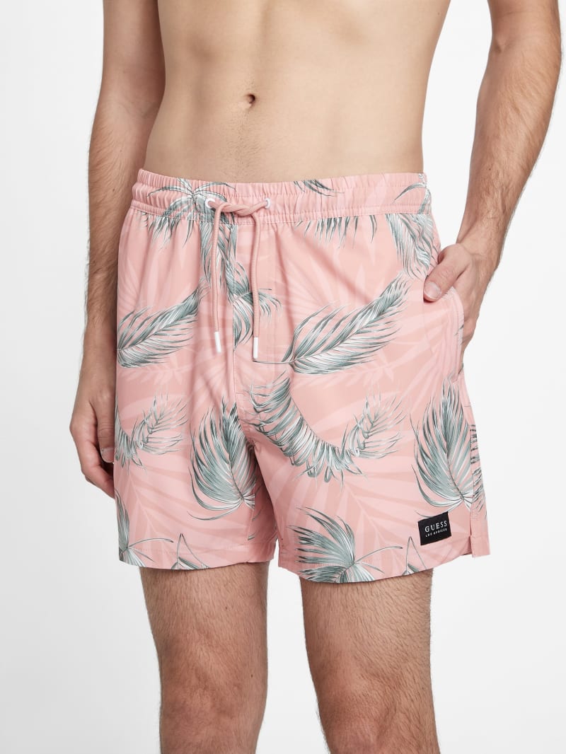 Burnie Printed Volley Shorts | GUESS Factory