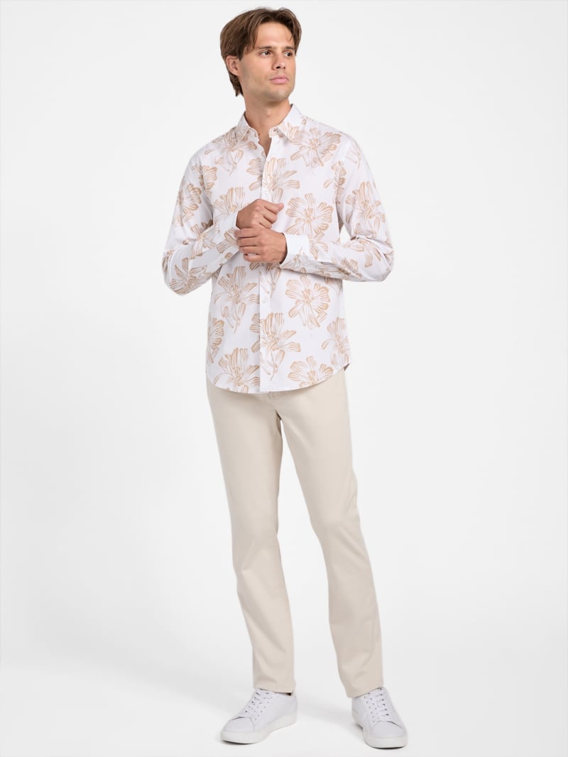 シャツ HUECLOSET Mood Flower Shirt カジュアルシャツ FLOWER PRINTED BOWLING