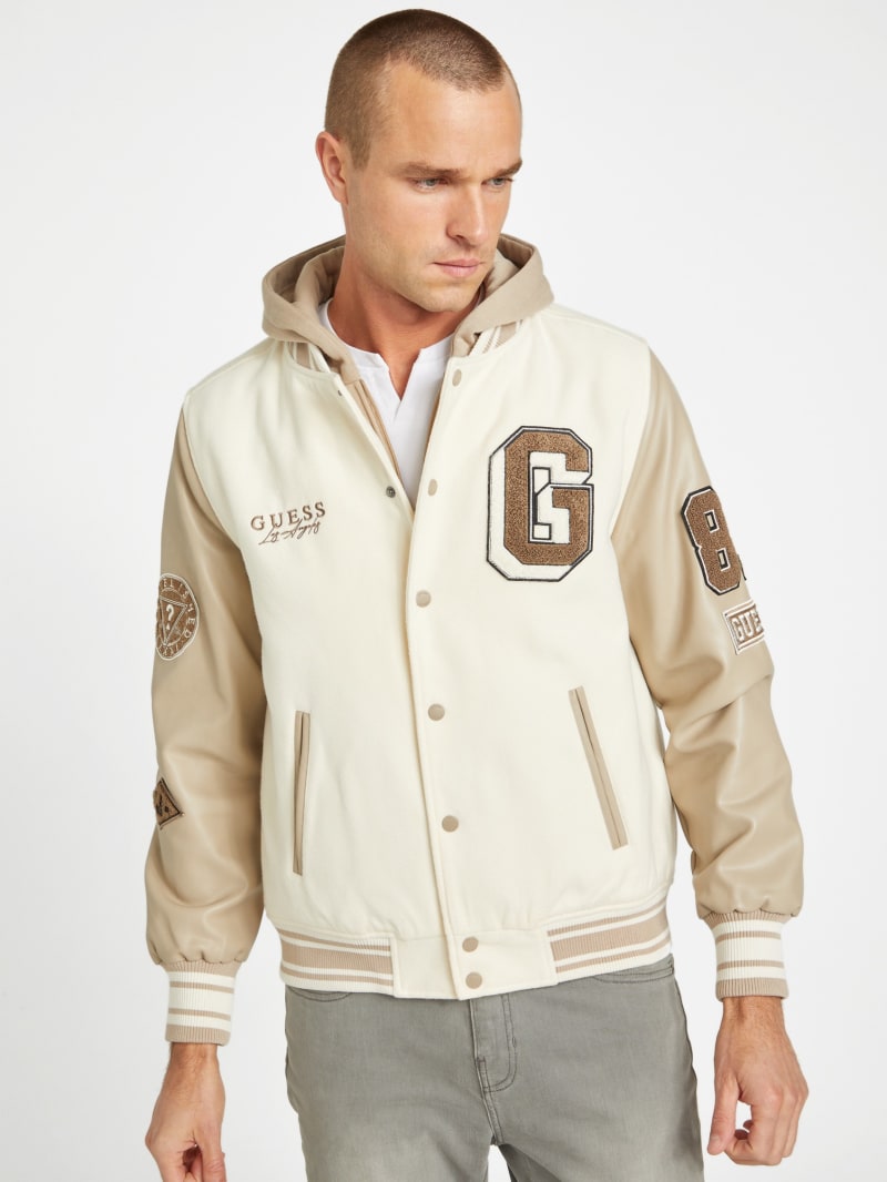 【お1人様1点限り】 Mark Hooded Factory GUESS | Jacket Varsity ジャケット・アウター