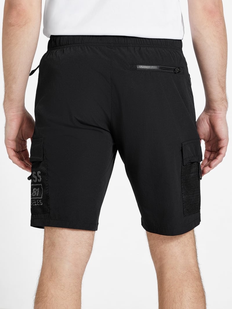 Logo Corduroy Cargo Shorts (black) – ballaholicオンライン