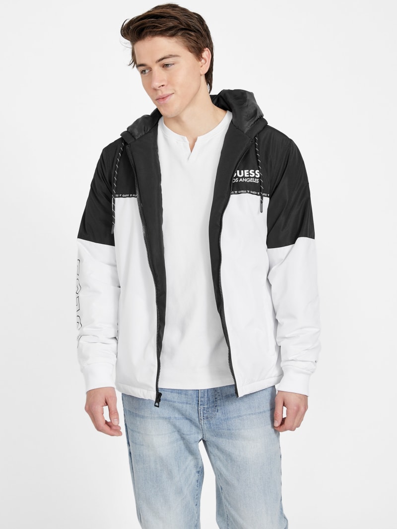 Guess color block jacket deals