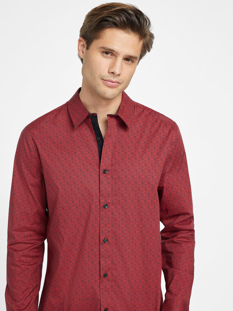 Lange Slim Fit Shirt | GUESS Factory