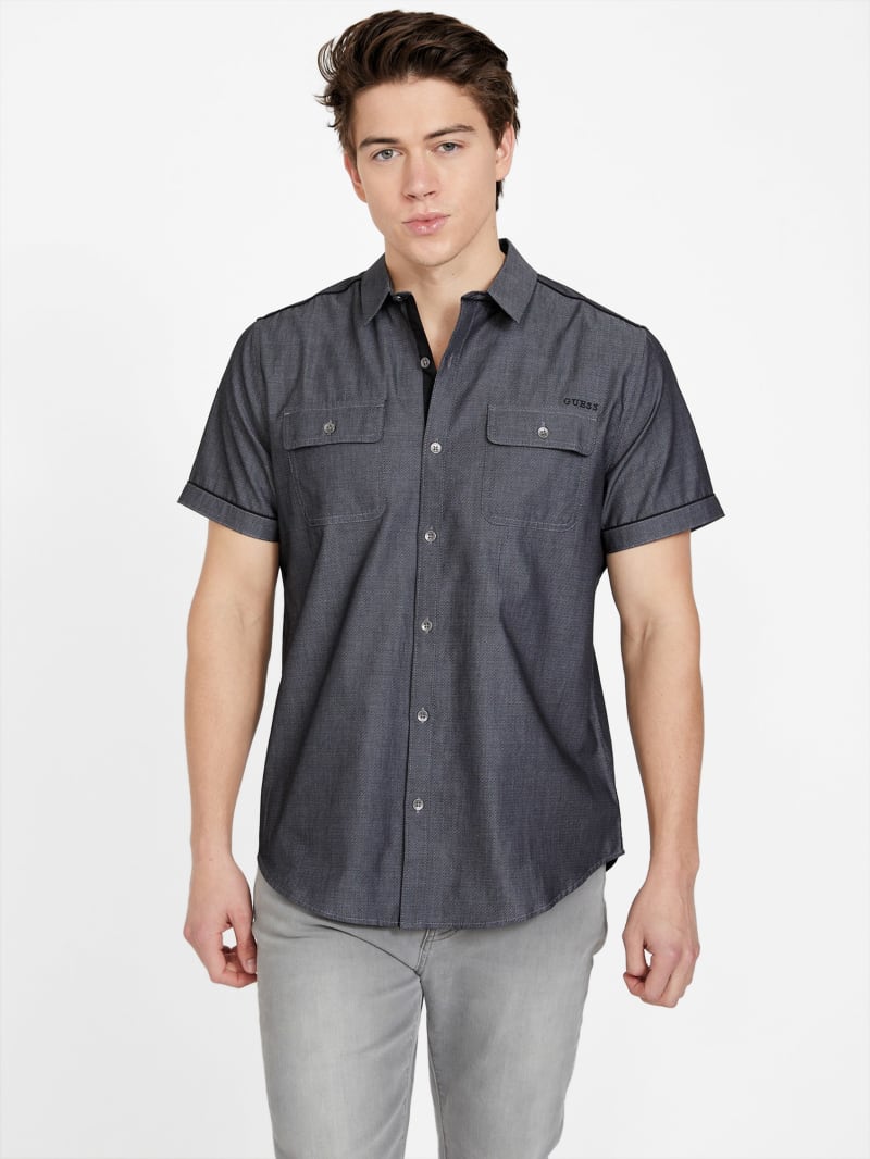 Dane Textured Shirt GUESS Factory