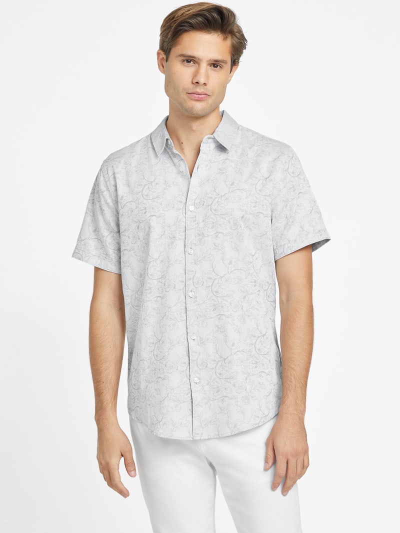 Jonas Jacquard Shirt | GUESS Factory