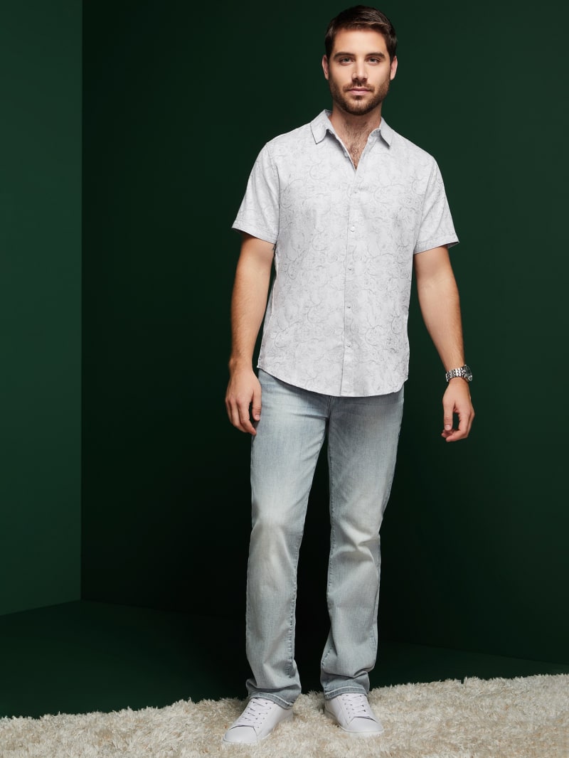Jonas Jacquard Shirt | GUESS Factory