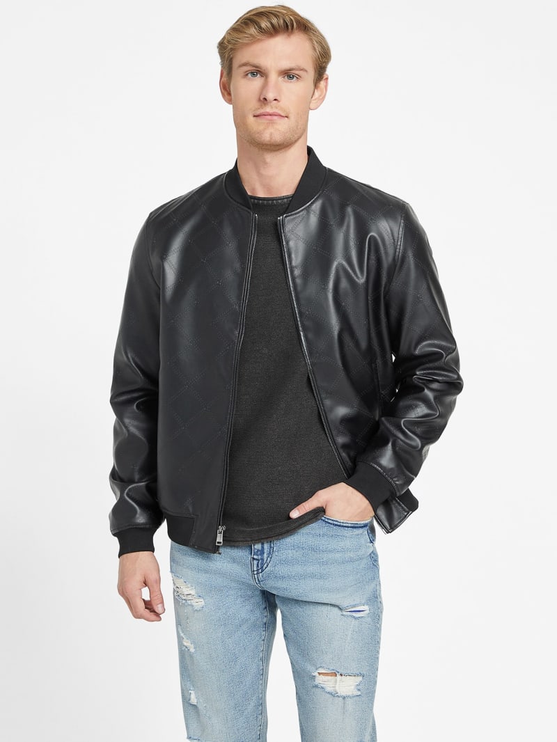 Dax Embossed Jacket | GUESS Factory