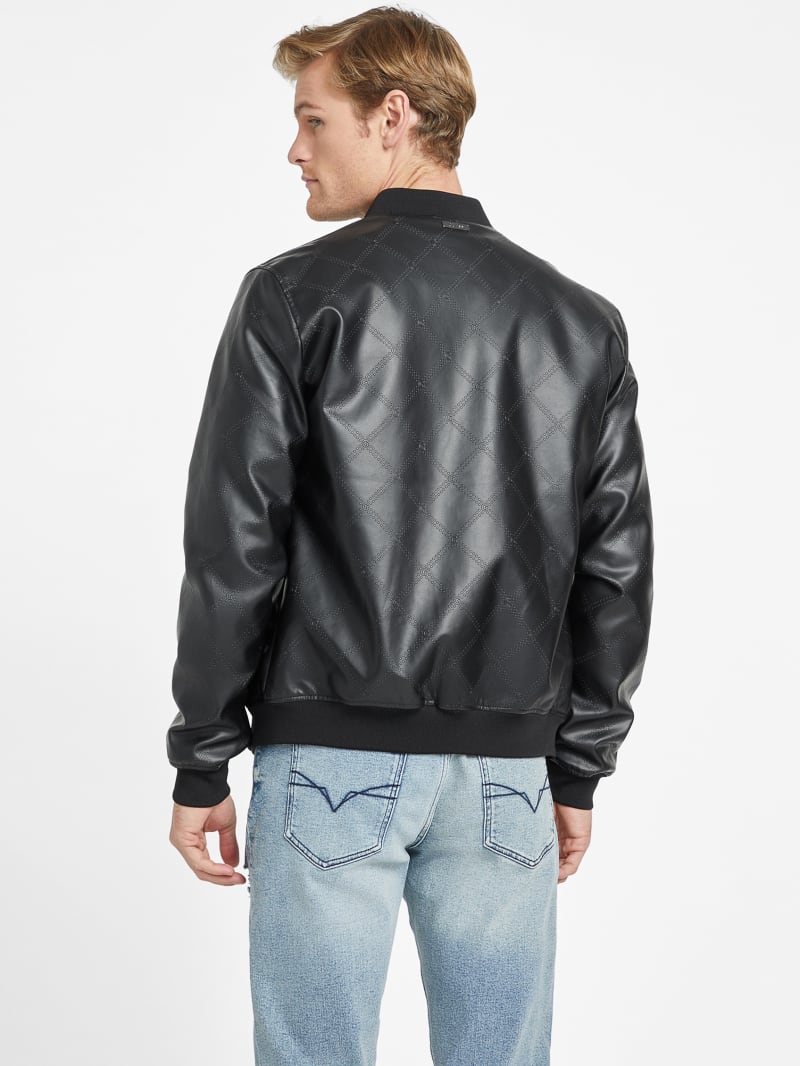 Dax Embossed Jacket | GUESS Factory