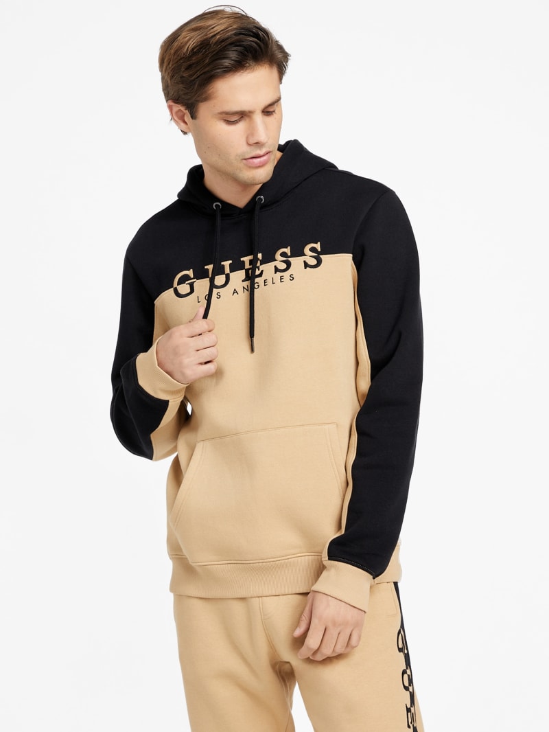 Eco Marcus Color Block Hoodie GUESS Factory