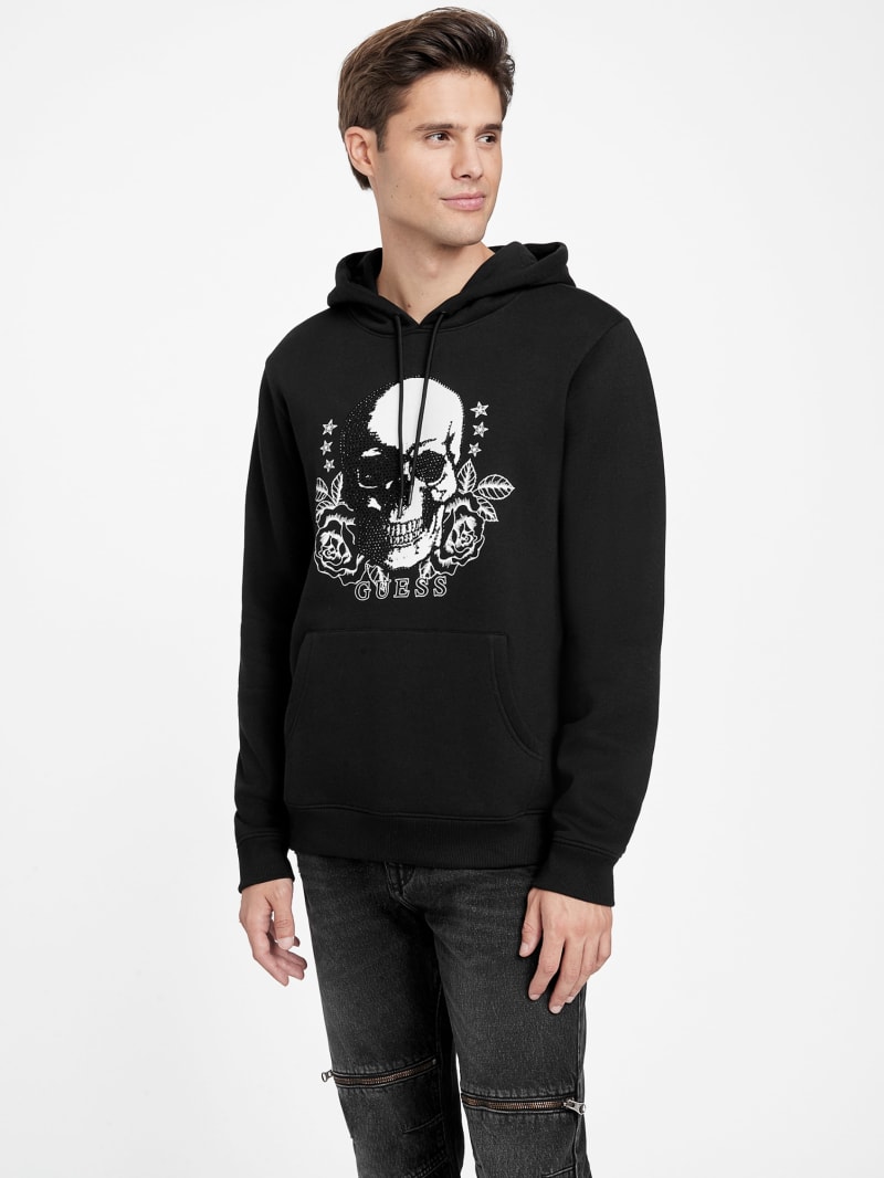 Eco Kevin Embellished Hoodie | GUESS Factory Ca