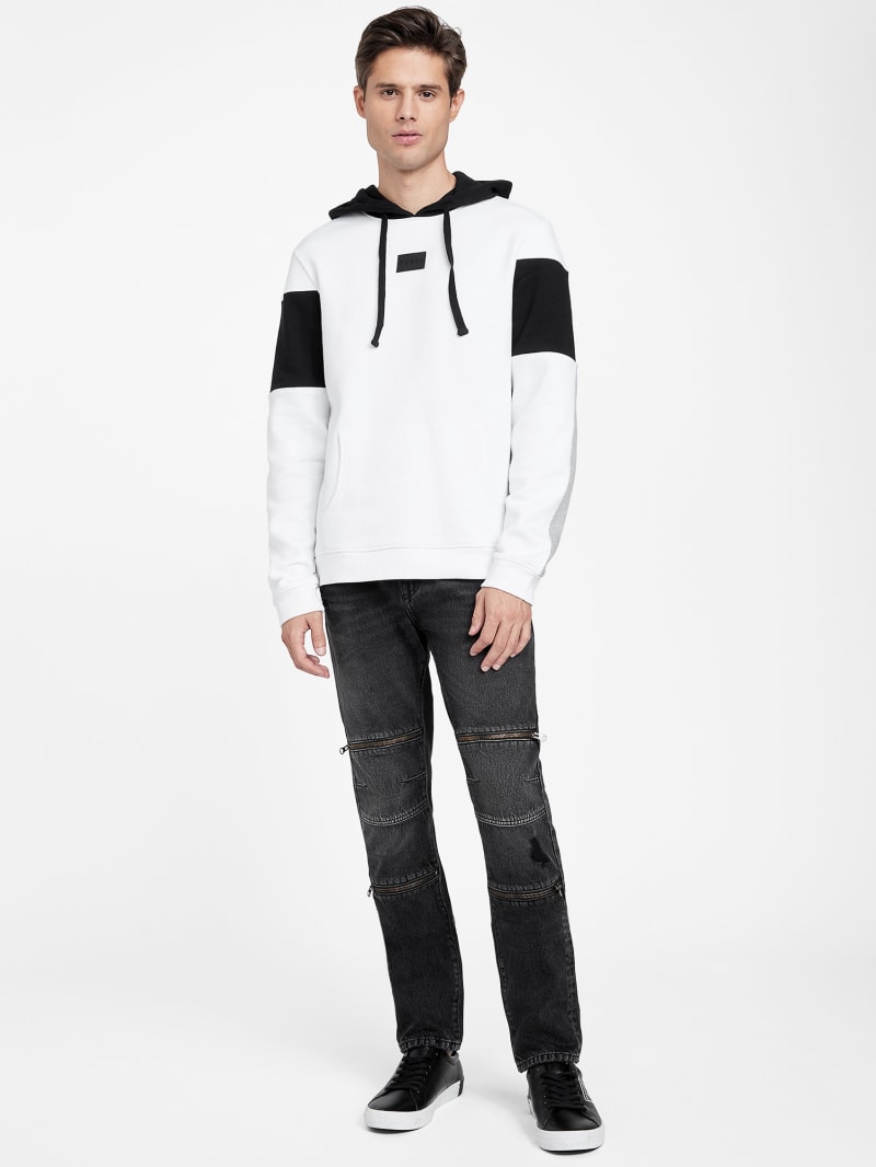 Guess colorblock pullover hot sale hoodie