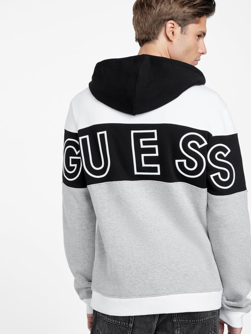 White guess hoodie top