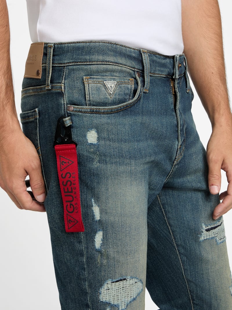 Bowen Destroyed Skinny Jeans | GUESS Factory Bowen Destroyed Skinny Jeans | GUESS Factory