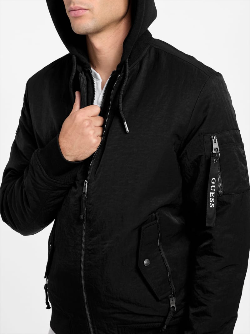 Sol Hooded Jacket | GUESS Factory