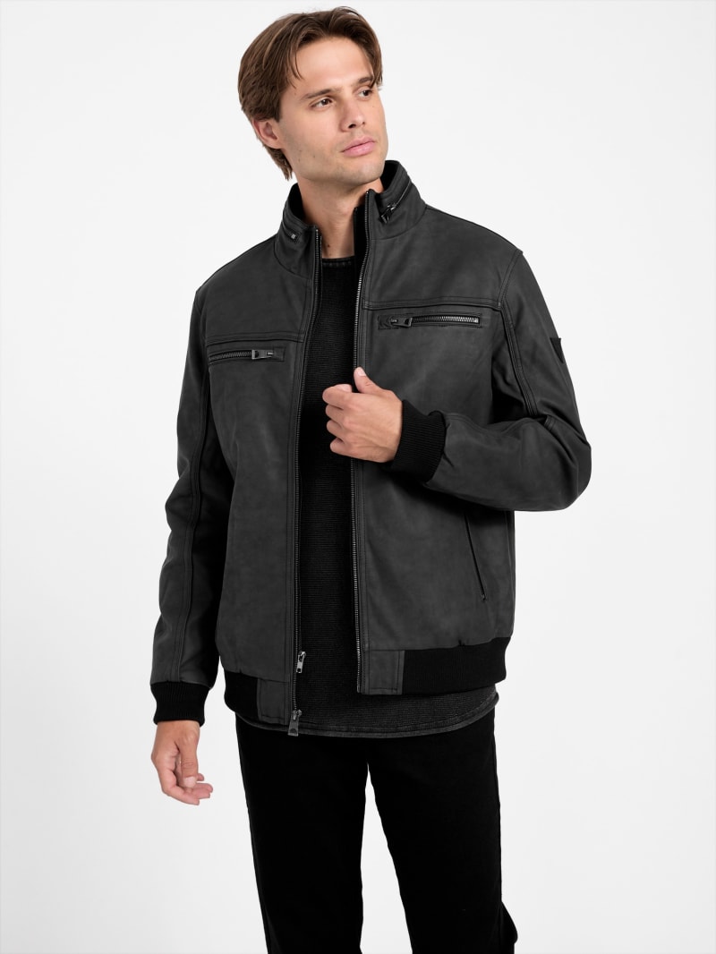 UK Leather Double Padded Riders Jacket Black Euro Unknown