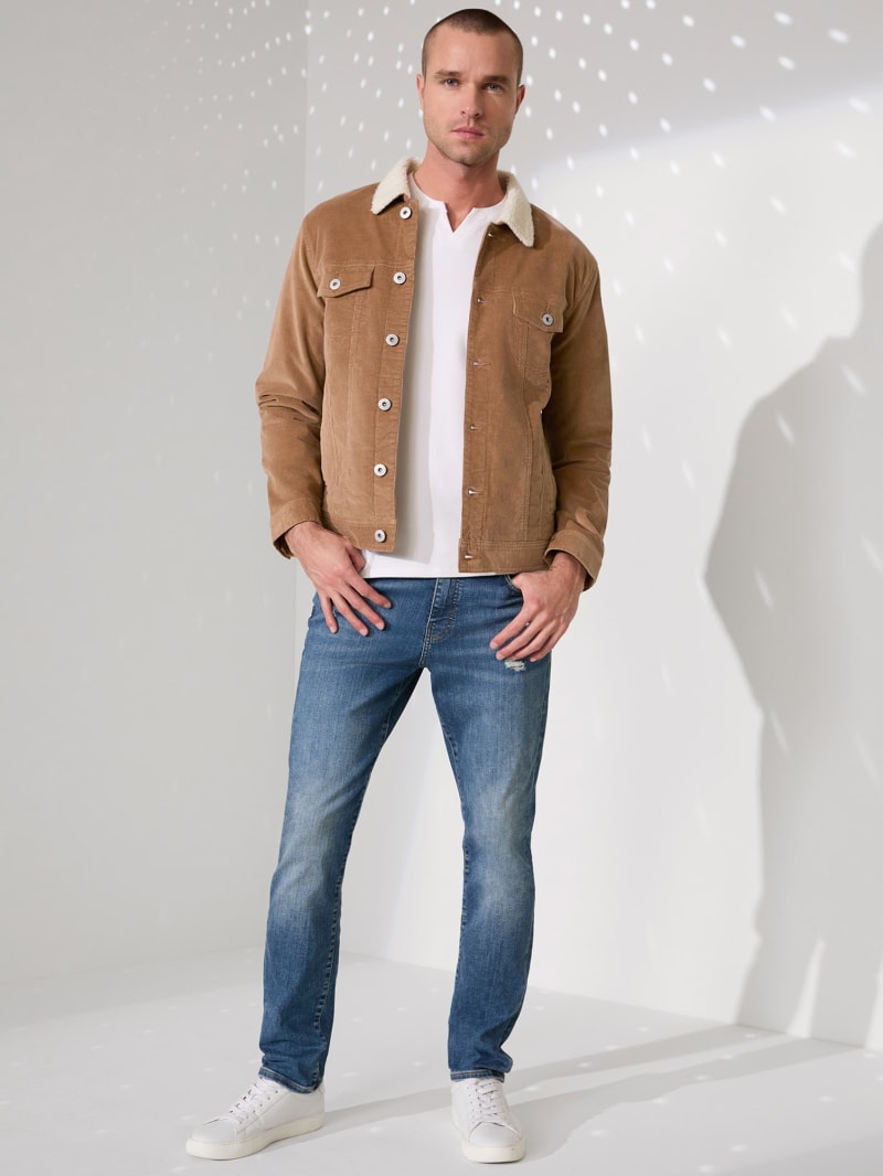 Brent Sherpa Corduroy Jacket | GUESS Factory