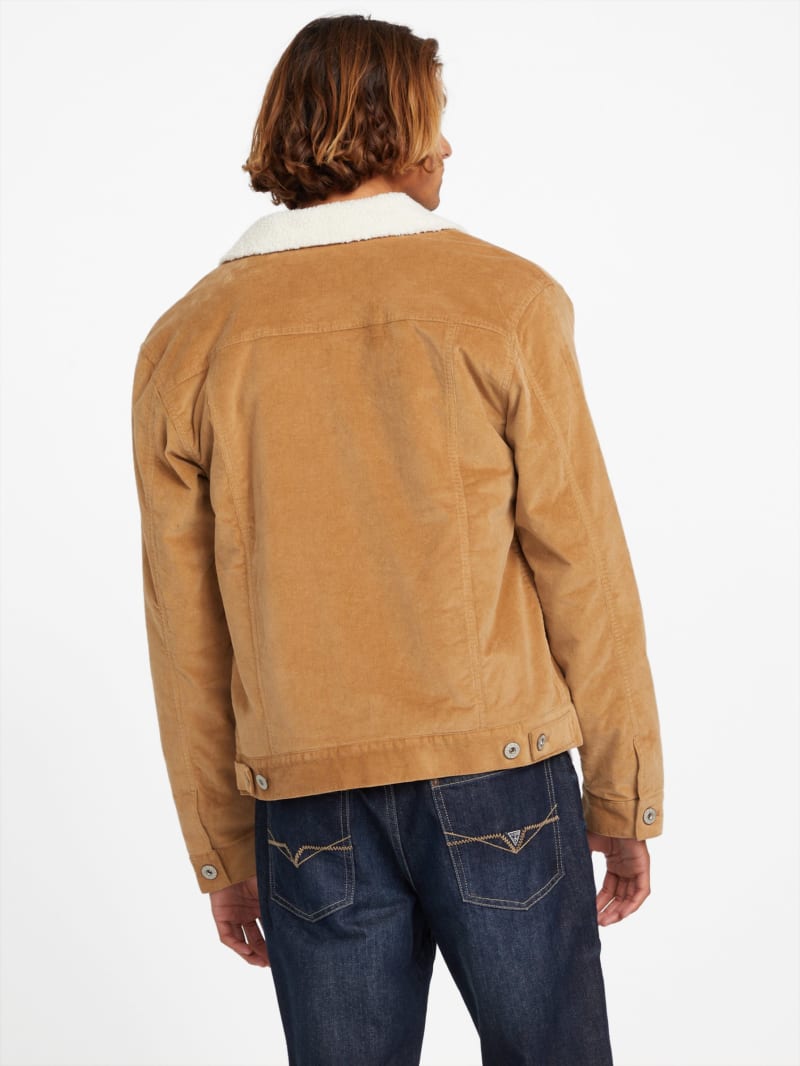 Brent Sherpa Corduroy Jacket | GUESS Factory Ca