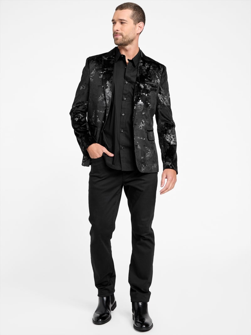 【SEAL限定商品】 Crown Ca Factory GUESS | Blazer Velvet Printed スポーツ選手