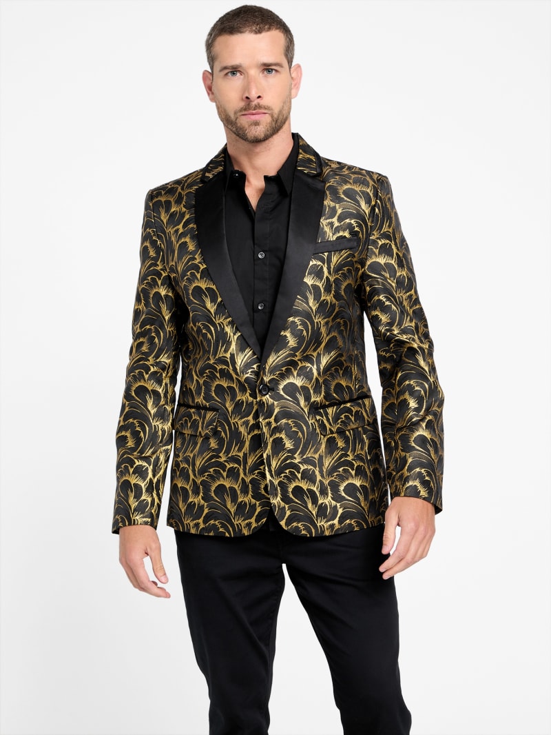 【激安アウトレット!】 Phinaes Printed Jacquard Blazer | GUESS Factory トップス