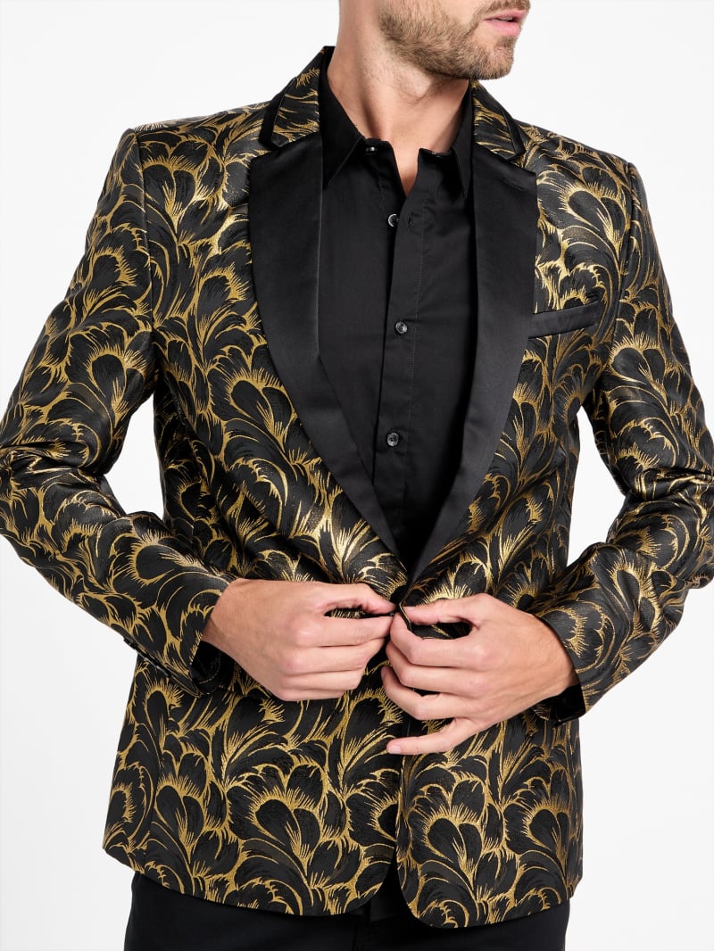 全ての Blazer Jacquard Printed Phinaes | Factory GUESS ジャケット・アウター