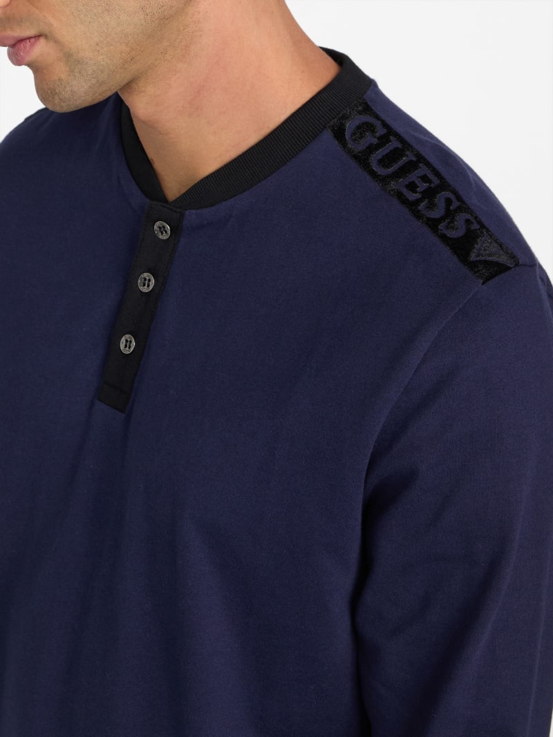 Rickor Logo-Tape Henley Tee